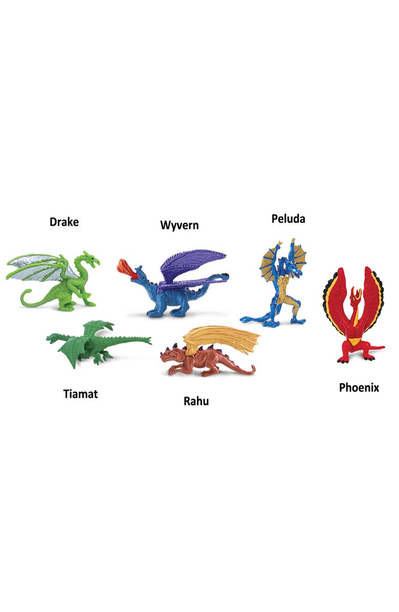 Safari Ltd. Lair of the Dragons Collection 1 Designer TOOB- contains 6 Mini Figurines, Alternate, color, NO COLOR