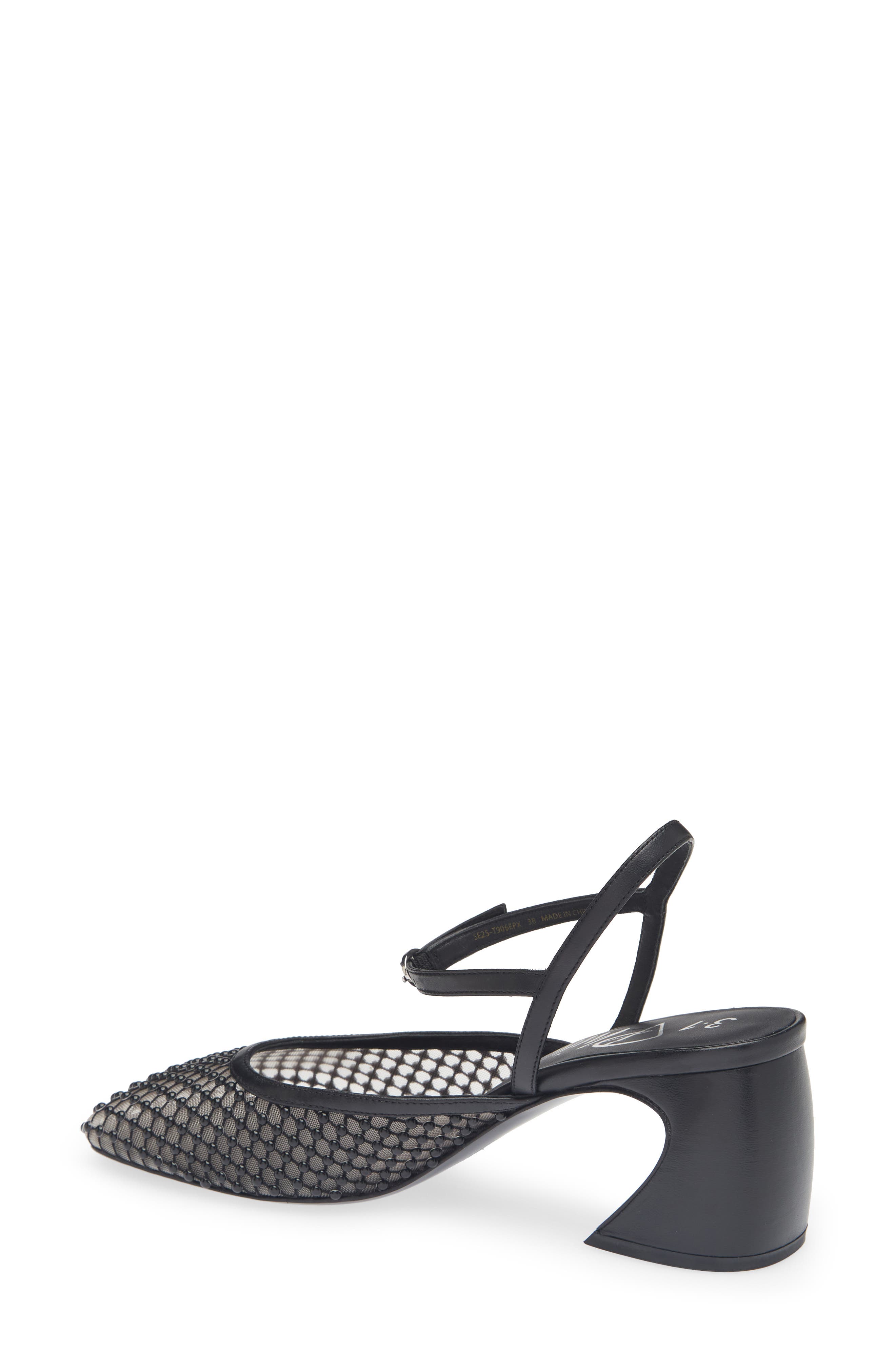 3.1 Phillip Lim Embellished Ankle Strap Pump, Alternate, color, Black