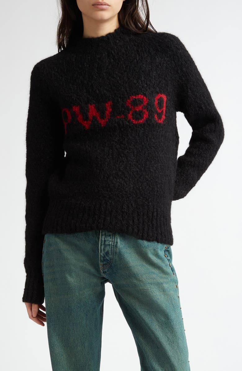 Paloma Wool Solo Graphic Sweater, Main, color, Black