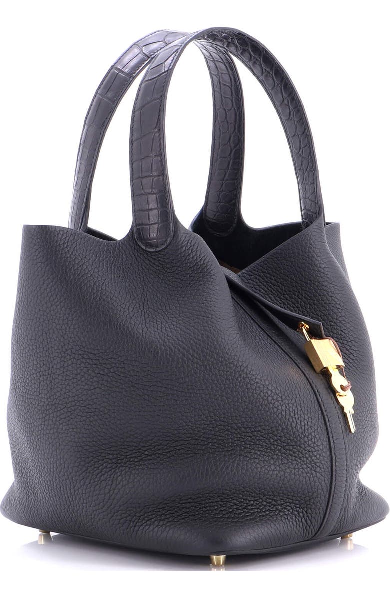 Pre-Owned Hermes Touch Picotin Lock Bag Clemence with Matte Alligator MM, Alternate, color,