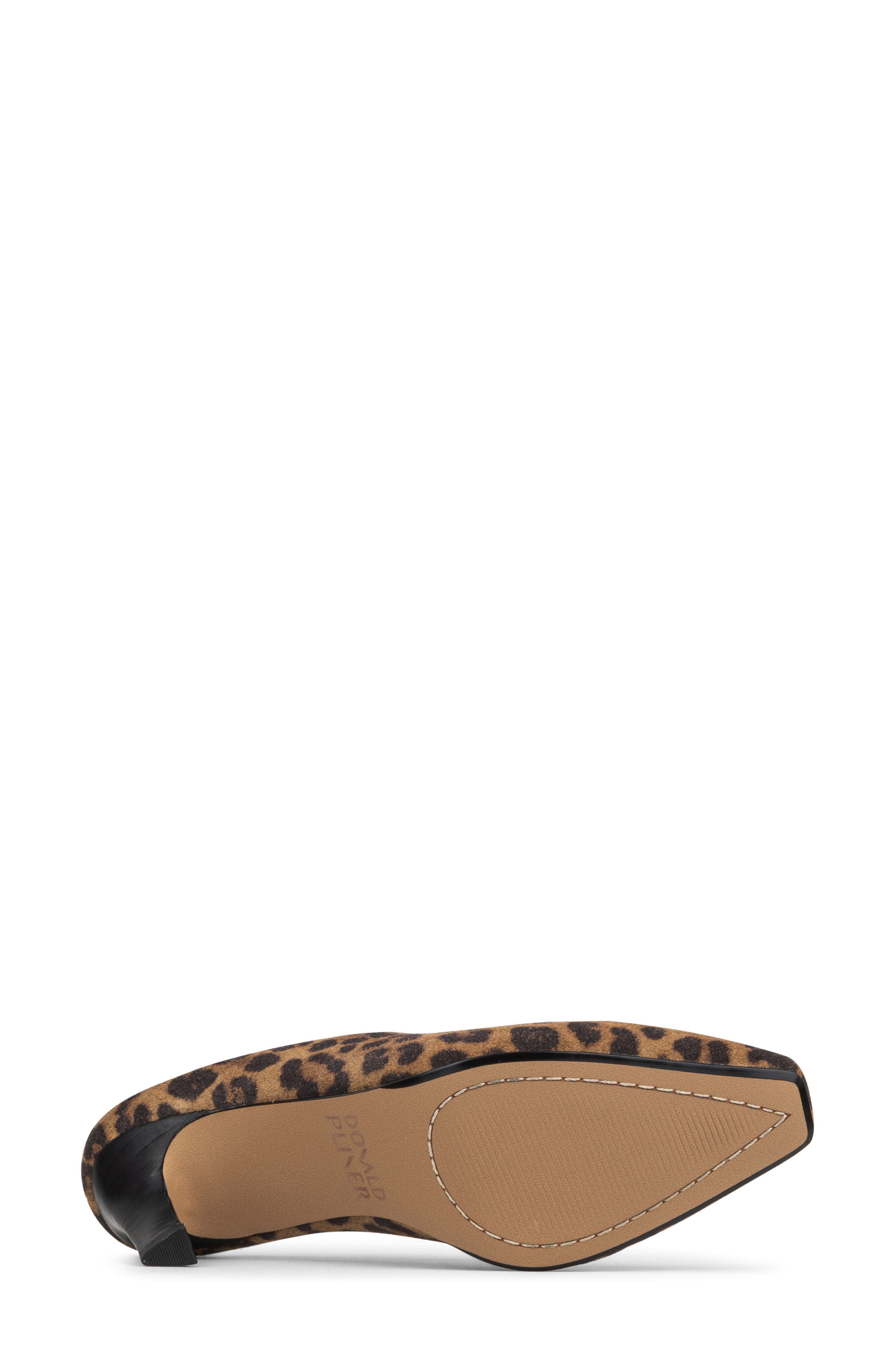 Braelynn Leather Heeled Mule, Alternate, color, LEOPARD