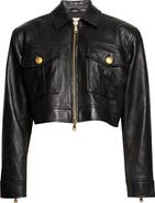 L'AGENCE Micah Quilted Leather Crop Jacket