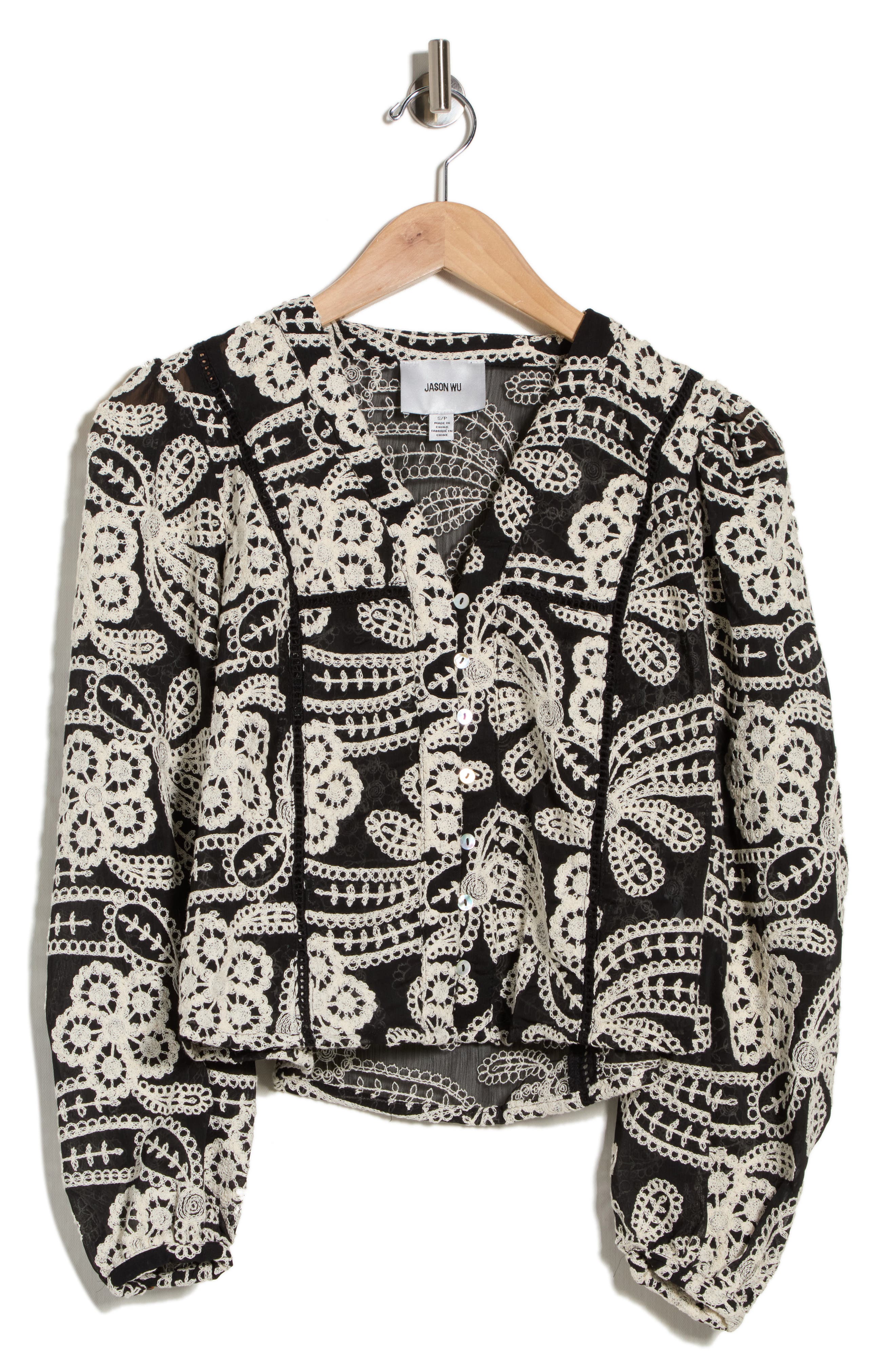JASON WU Embroidered Buttoned Shirt