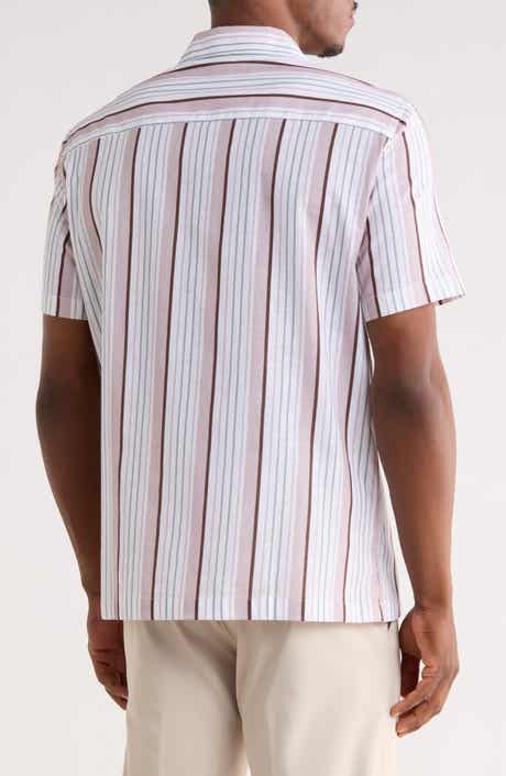 Robert Barakett Oswaldo Stripe Camp Shirt