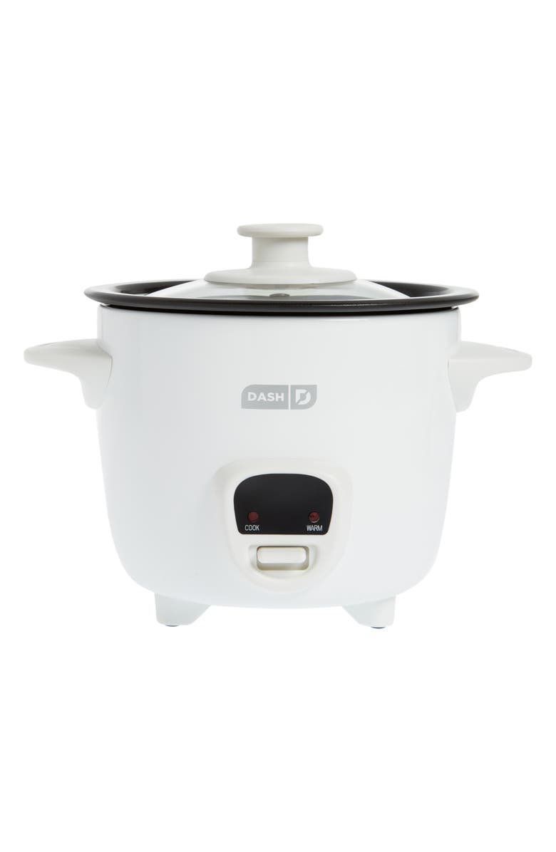 Dash Mini Rice Cooker, Main, color, White