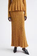 Proenza Schouler Joelle Marled Mohair & Silk Blend Bouclé Rib Maxi Skirt