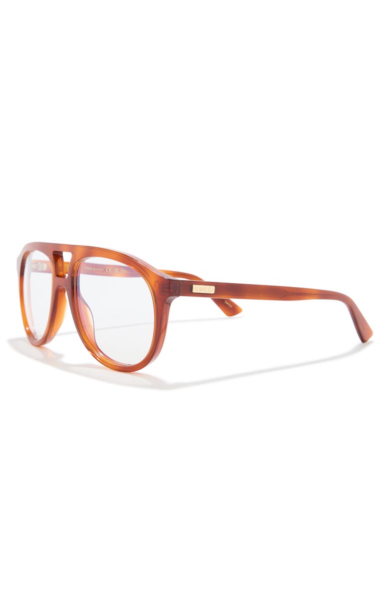 Gucci 54mm Aviator Sunglasses, Alternate, color, 