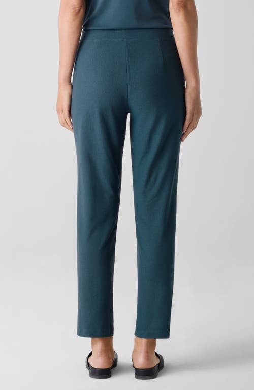 Eileen Fisher Slim Ankle Pants In Blue