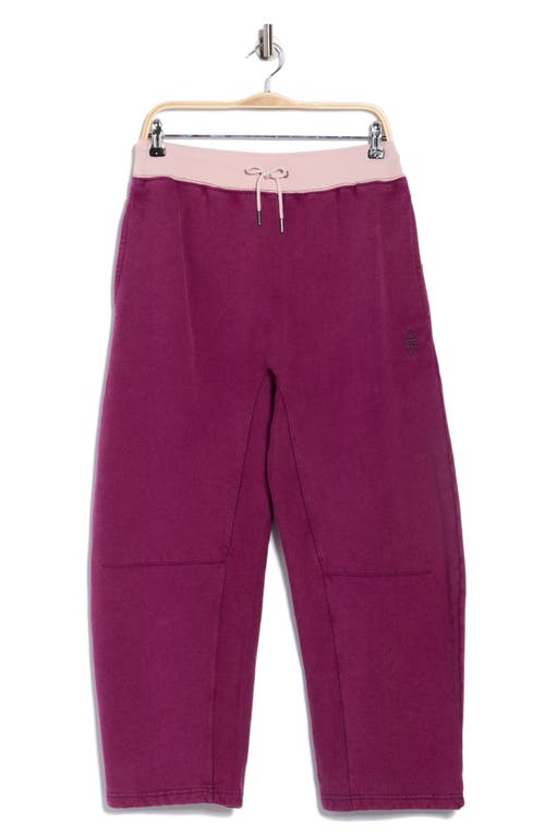 Free People You Wish Tie Waist Sweatpants In Purple
