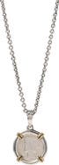 John Varvatos Mercury Coin Necklace