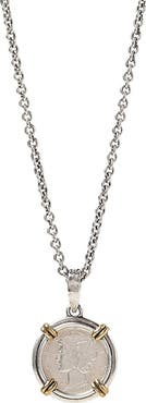 John Varvatos Mercury Coin Necklace
