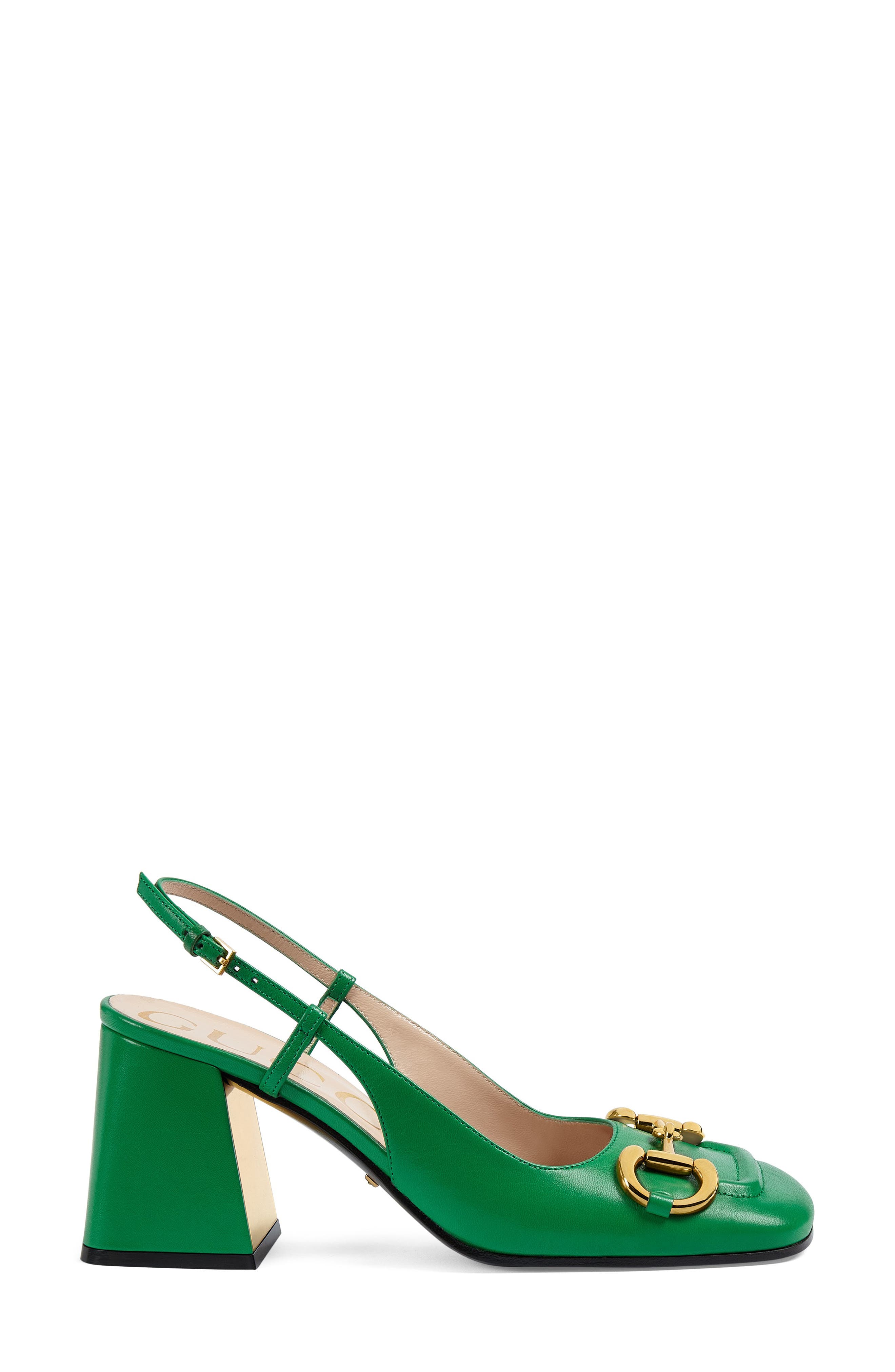 Gucci Baby Horsebit Slingback Pump, Alternate, color, 
