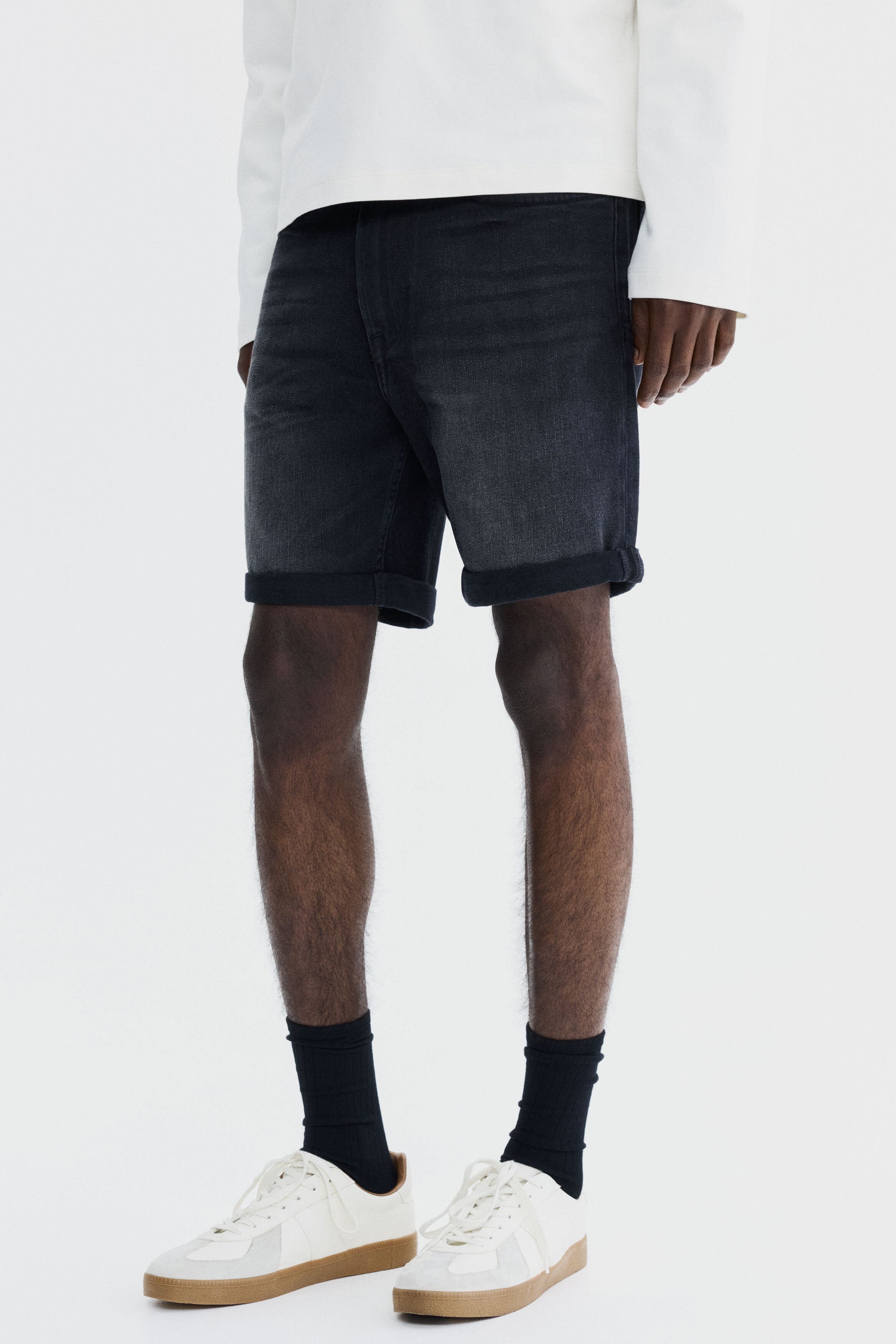 Slim Denim Shorts - image 2