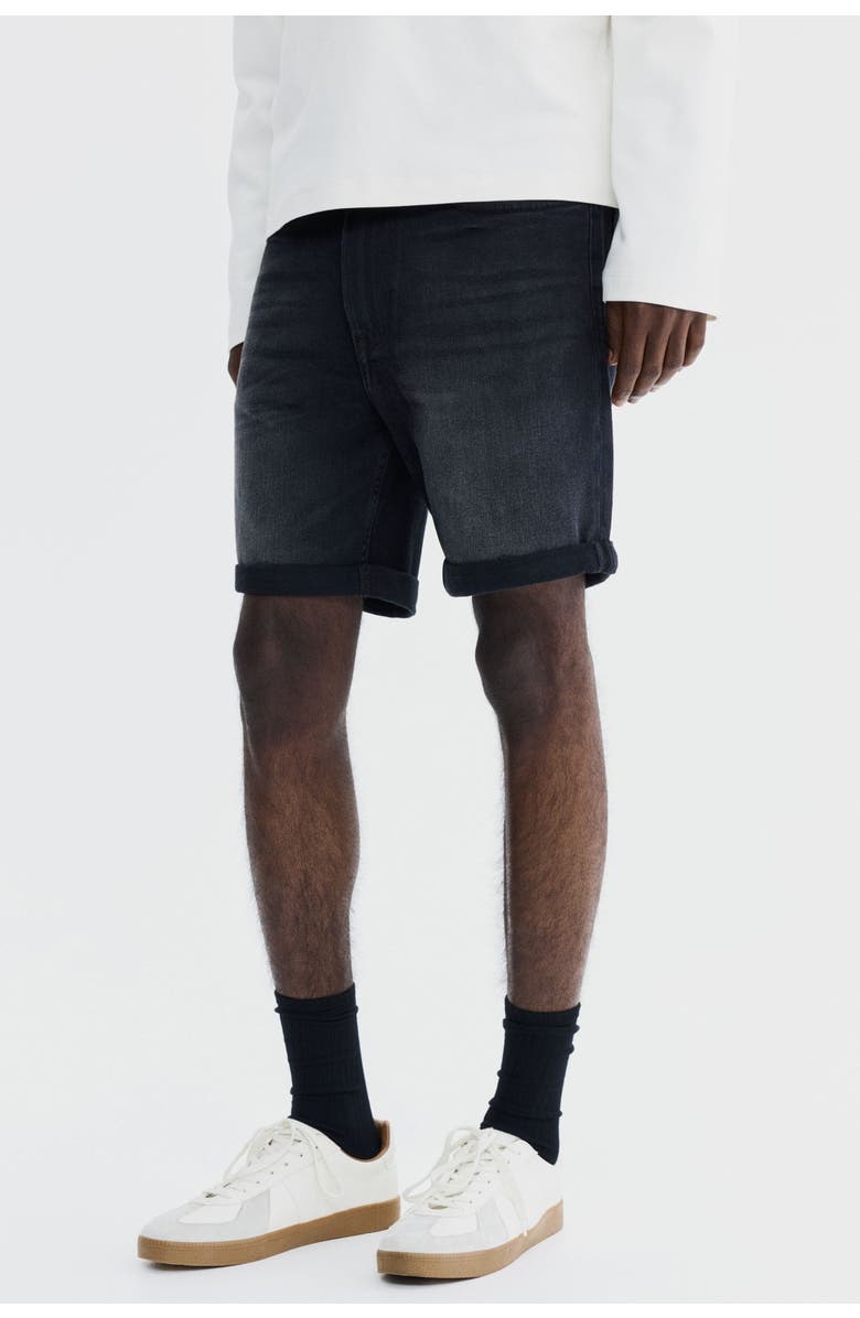 H&M Slim Denim Shorts, Alternate, color, 