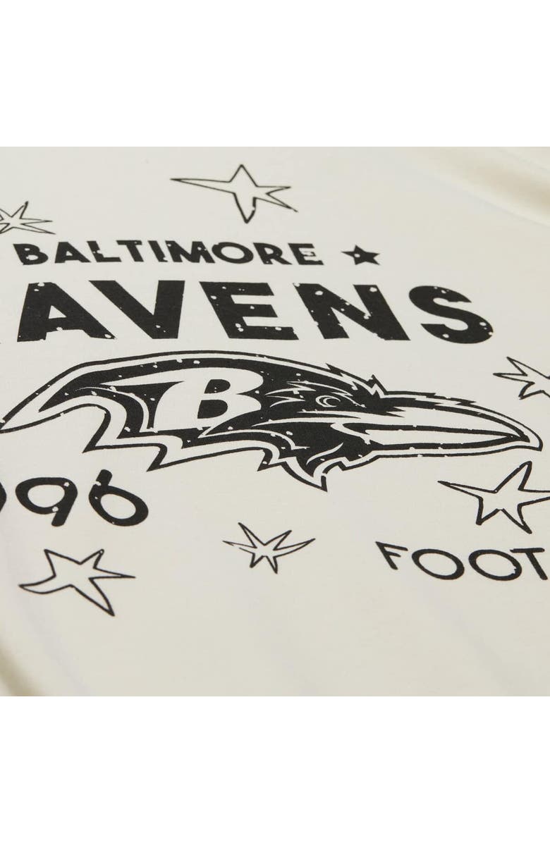 Mitchell & Ness Women's Mitchell & Ness Cream Baltimore Ravens Plus Size Shooting Star Sweatshirt, Alternate, color, Cream