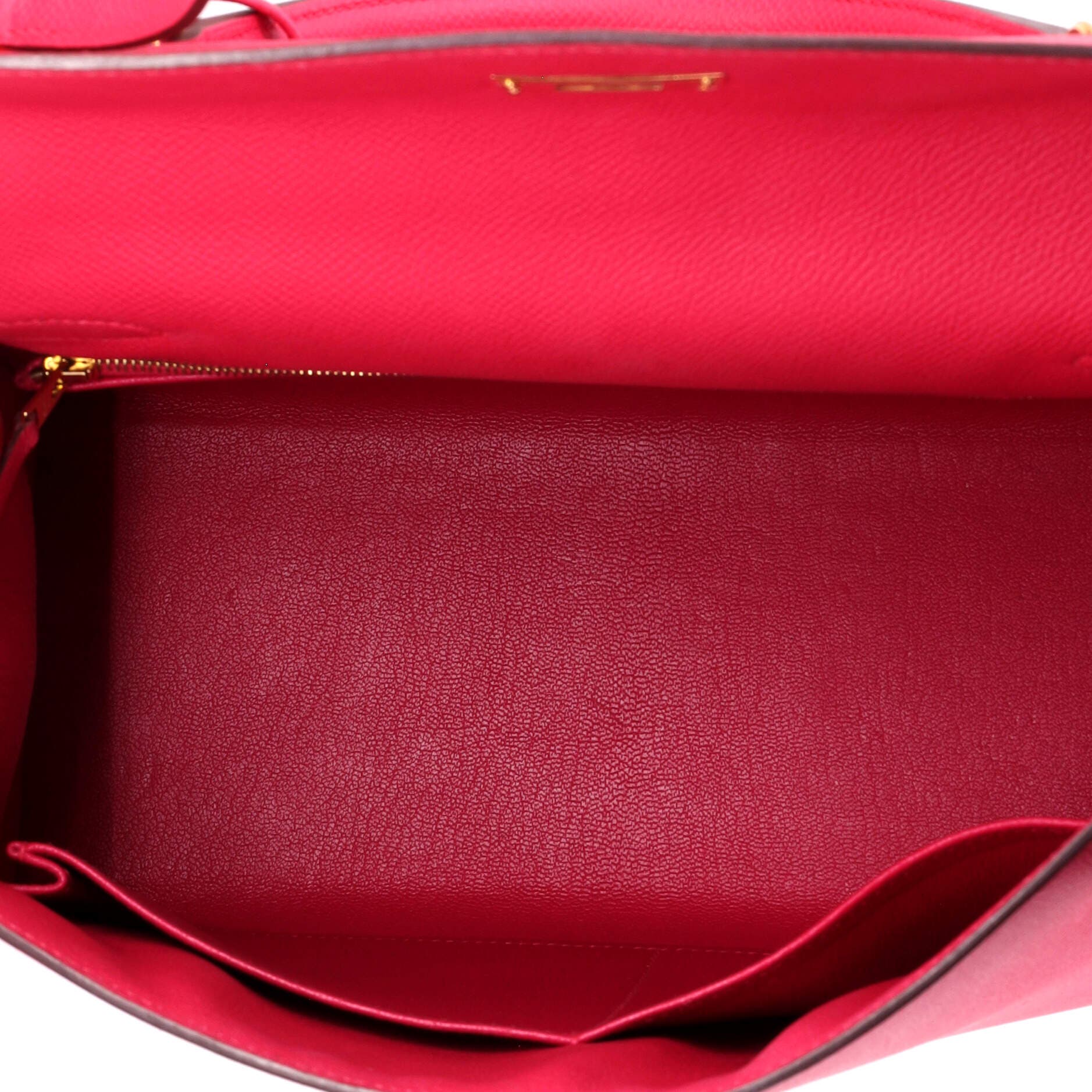 Pre-Owned Hermes Kelly Handbag Pink Epsom with Gold Hardware 28, Alternate, color, Rose Extreme