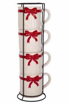 HOME ESSENTIALS AND BEYOND Set of 4 Christmas Sweater Mugs