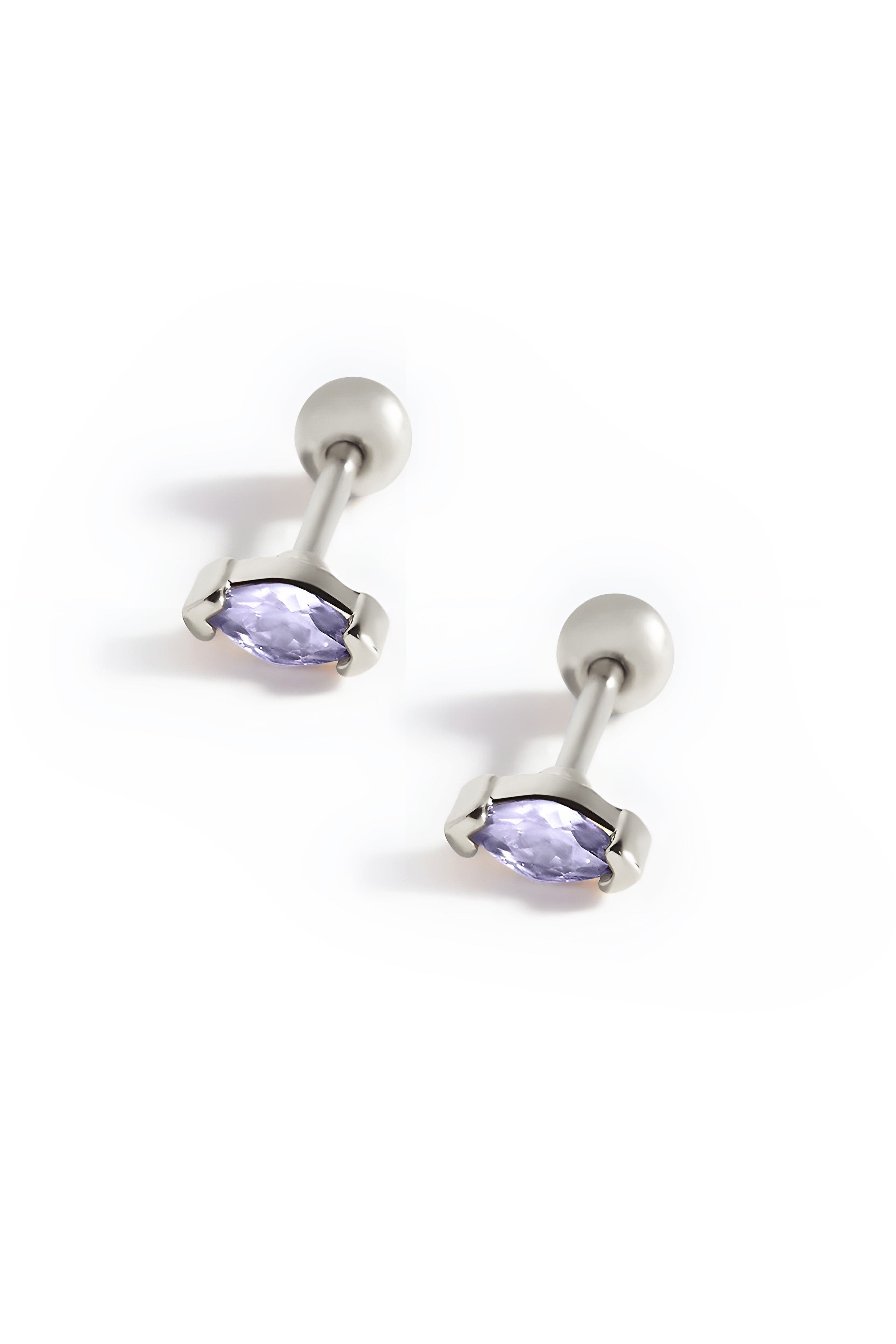 Silver / Purple