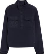 Moncler Grenoble Snap Placket Fleece Sweatshirt