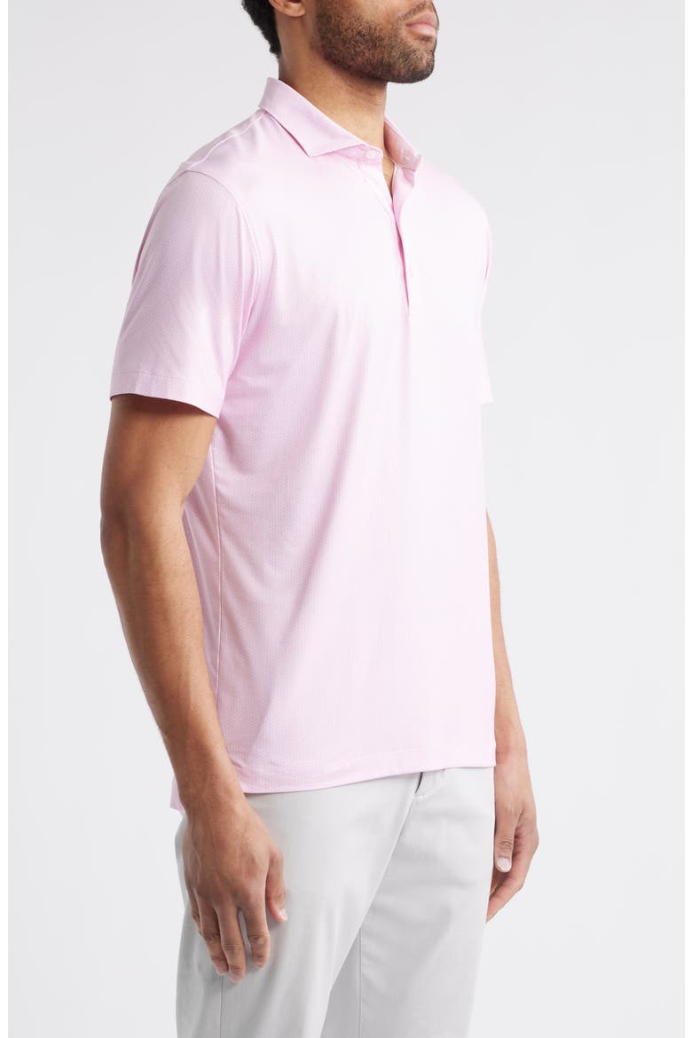 Marlin Microprint Featherweight Performance Polo, Alternate, color, AZALEA