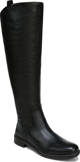 Franco Sarto Meyer Black Leather Knee High Boots Size outlets 6