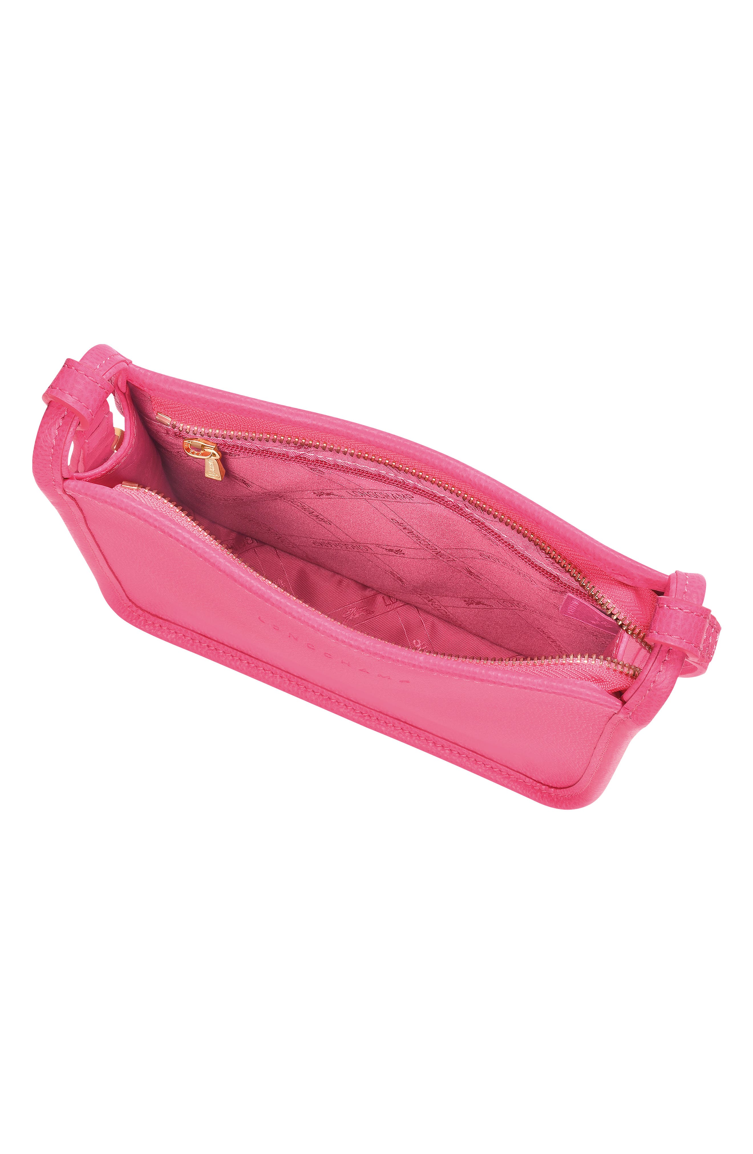 Longchamp Small Le Foulonné Leather Crossbody Bag, Alternate, color, 