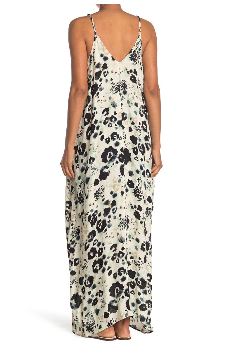 Lovestitch Printed Gauze Maxi Dress, Alternate, color,