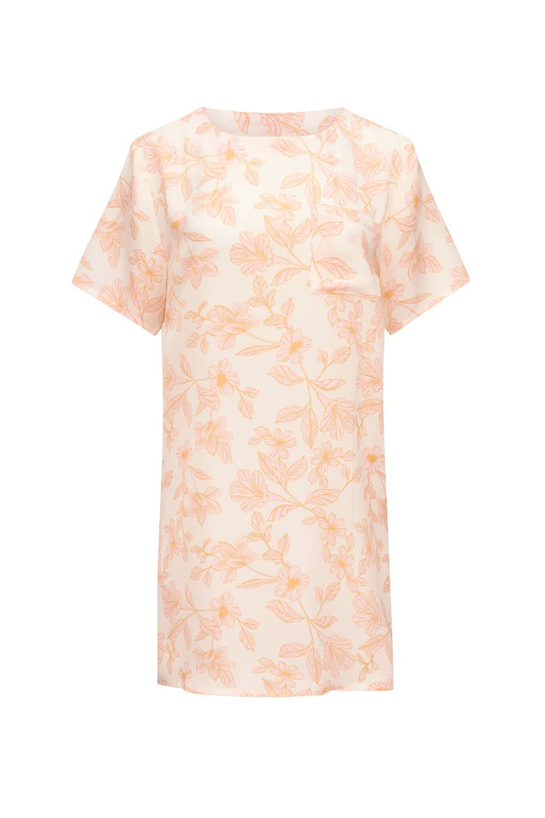 Krysta Sleepshirt, Alternate, color, Floral beige