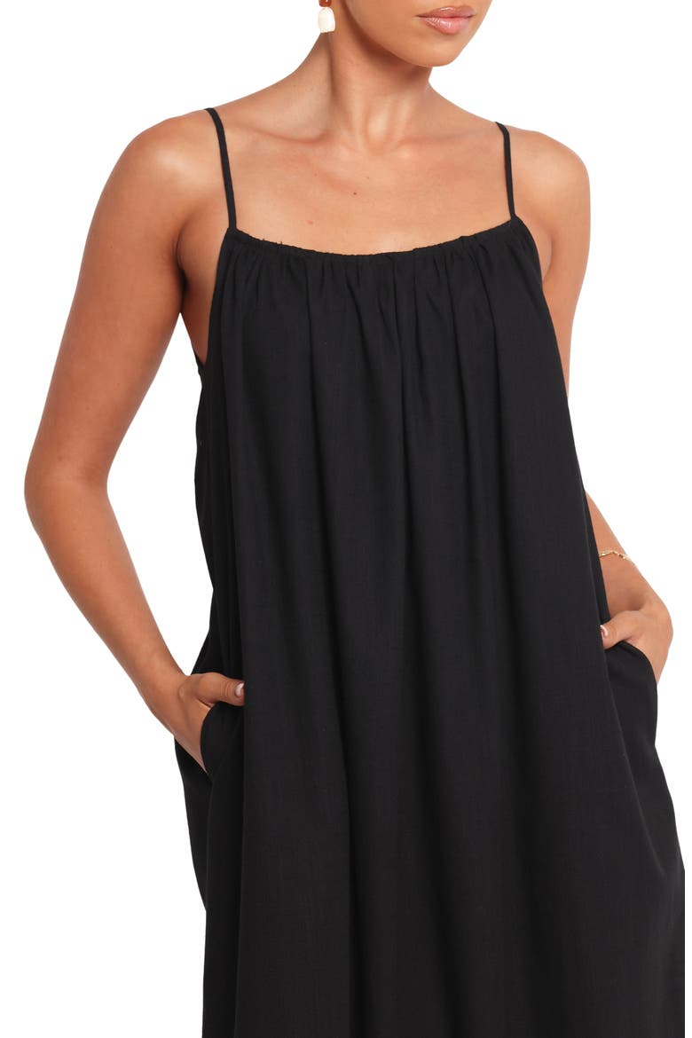 Lumina Sleeveless Maxi Dress, Alternate, color, BLACK