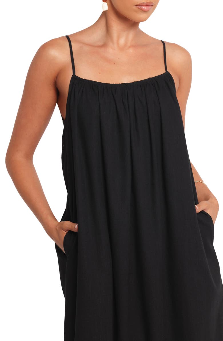 Petal & Pup Lumina Sleeveless Maxi Dress, Alternate, color, Black
