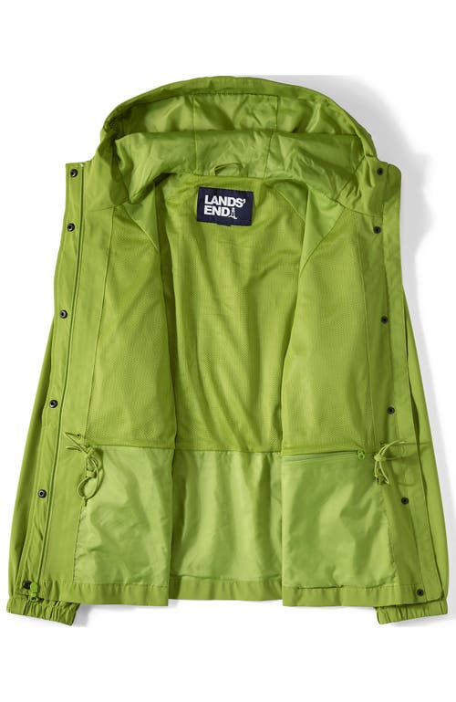 Lands' End Squall Packable Rain Jacket In Green