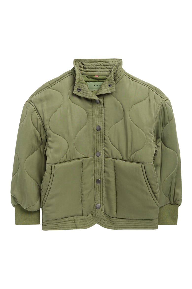 Quilted Jacket, Main, color, BURNT SAGE