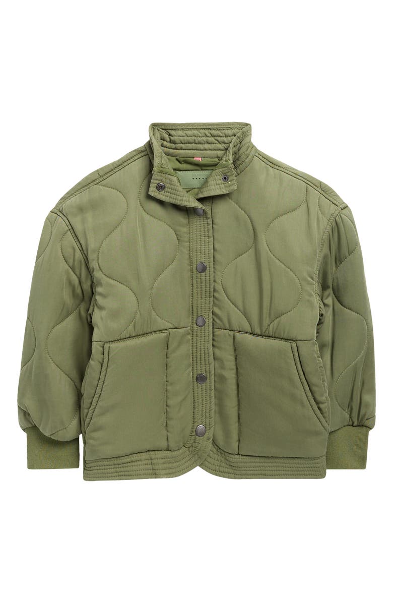 BLANKNYC Quilted Jacket, Main, color, Burnt Sage