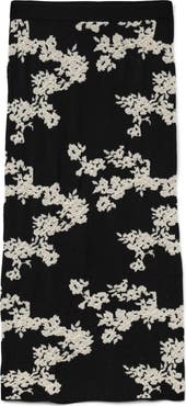 VERO MODA Nancy Floral Sweater Skirt