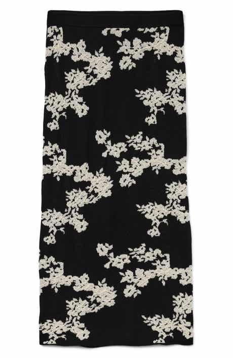 VERO MODA Nancy Floral Sweater Skirt