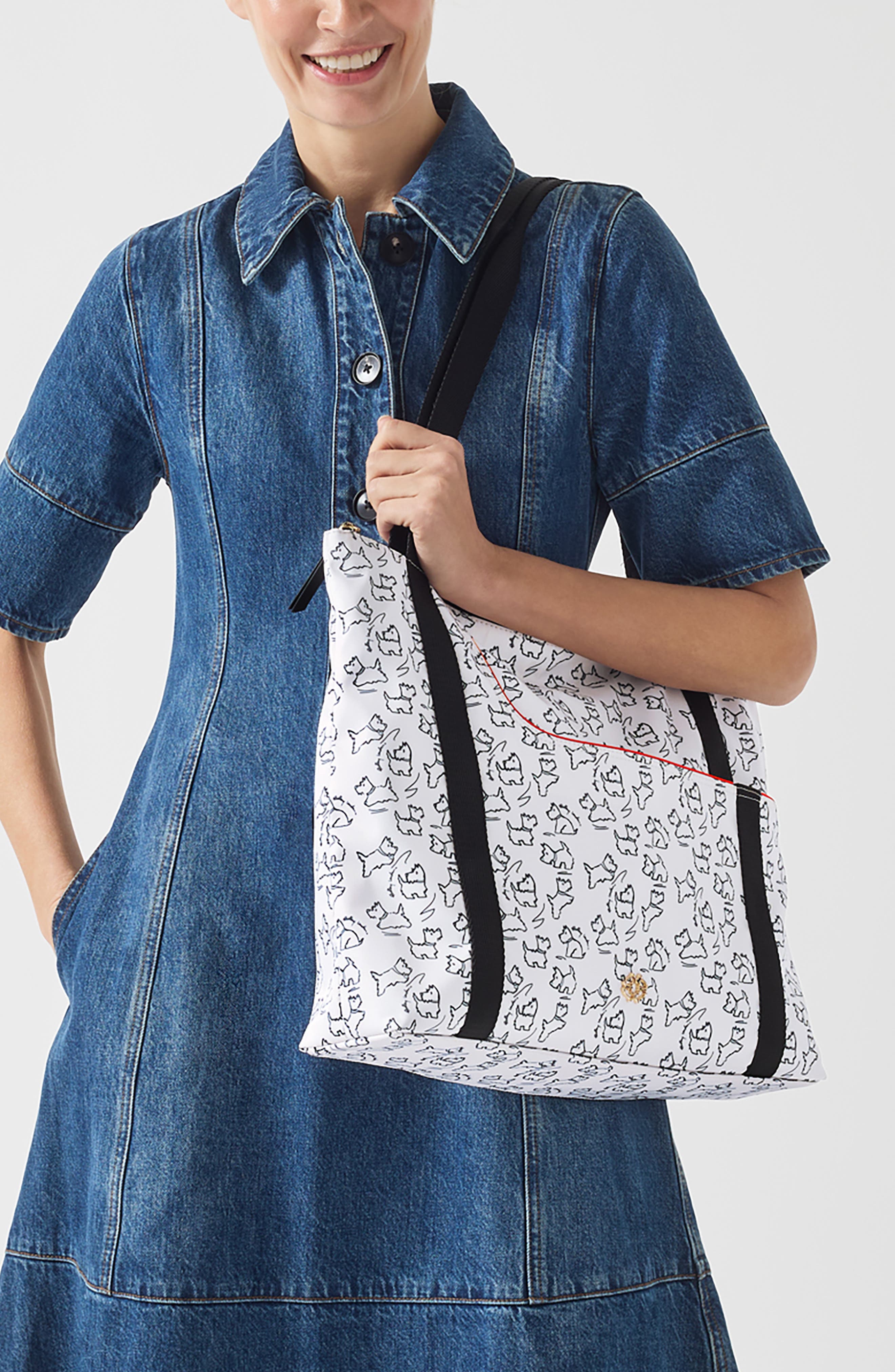 Radley Medium Sketch 24/7 Zip Shoulder Bag, Alternate, color, Chalk