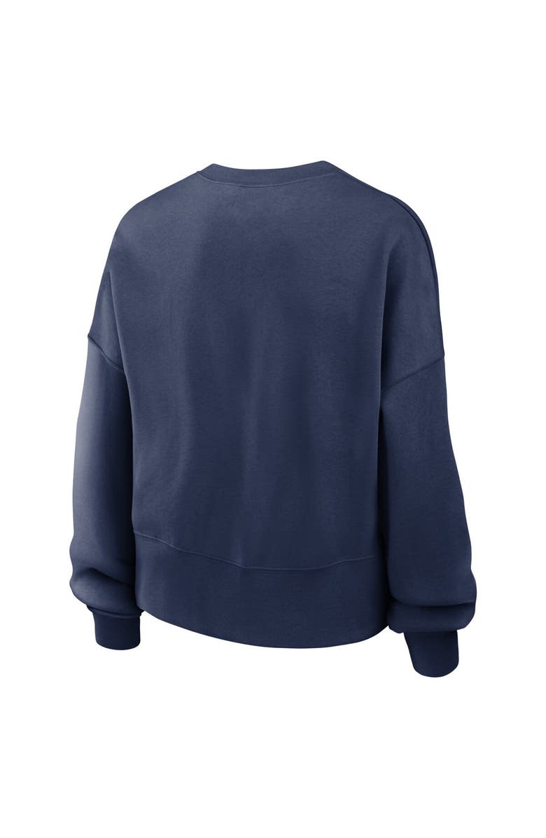 Nike Women's Nike Navy St. Louis Cardinals Oversized Long Sleeve Cropped Sweatshirt, Alternate, color, 