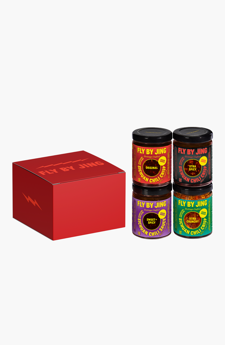 Fly by Jing Sichuan Chili Sauces Mini Sampler Set, Main, color, Red