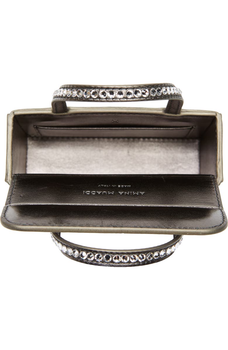 Amina Muaddi Superamini Gilda Top Handle Bag, Alternate, color,