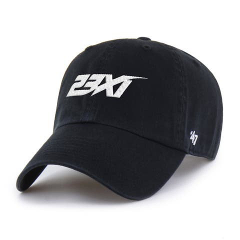 Men's '47 Black 23XI Racing Clean Up Adjustable Hat