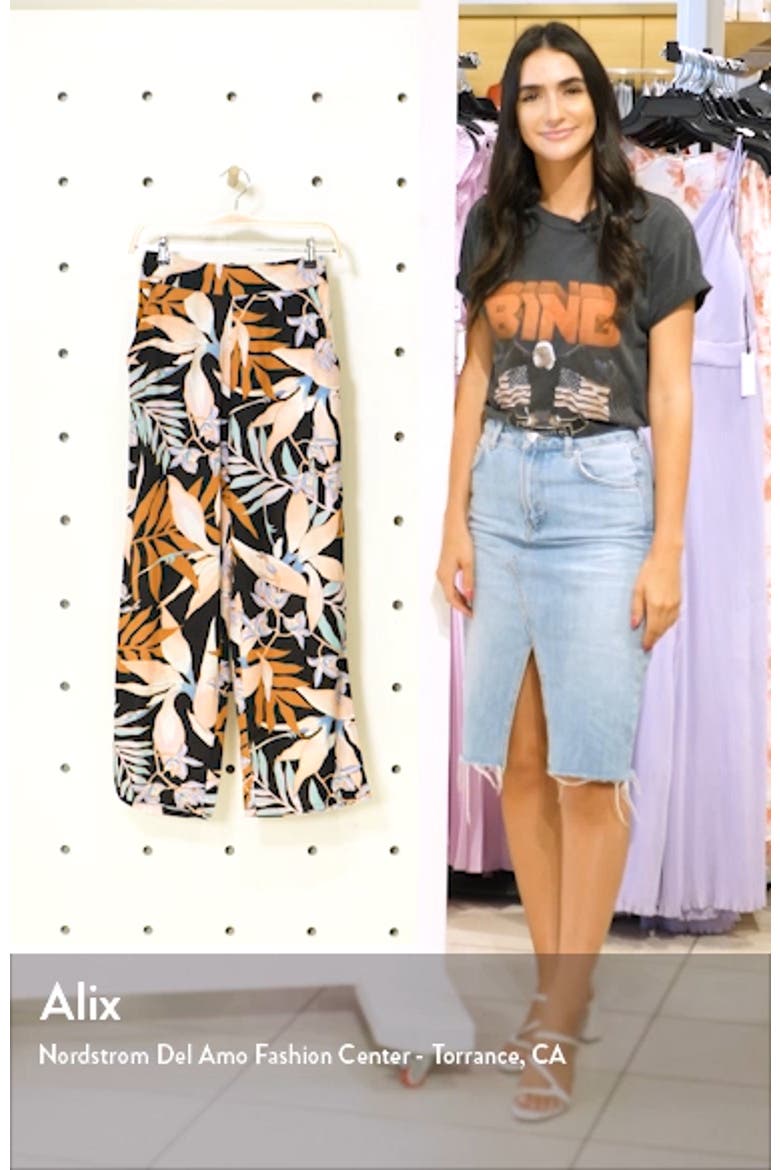 Cut It Wide Leg Crop Pants video