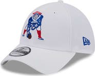 New Era Men's New Era White New England Patriots Throwback 39THIRTY Flex Hat
