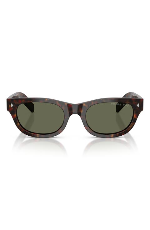 52mm Polarized Cat Eye Sunglasses