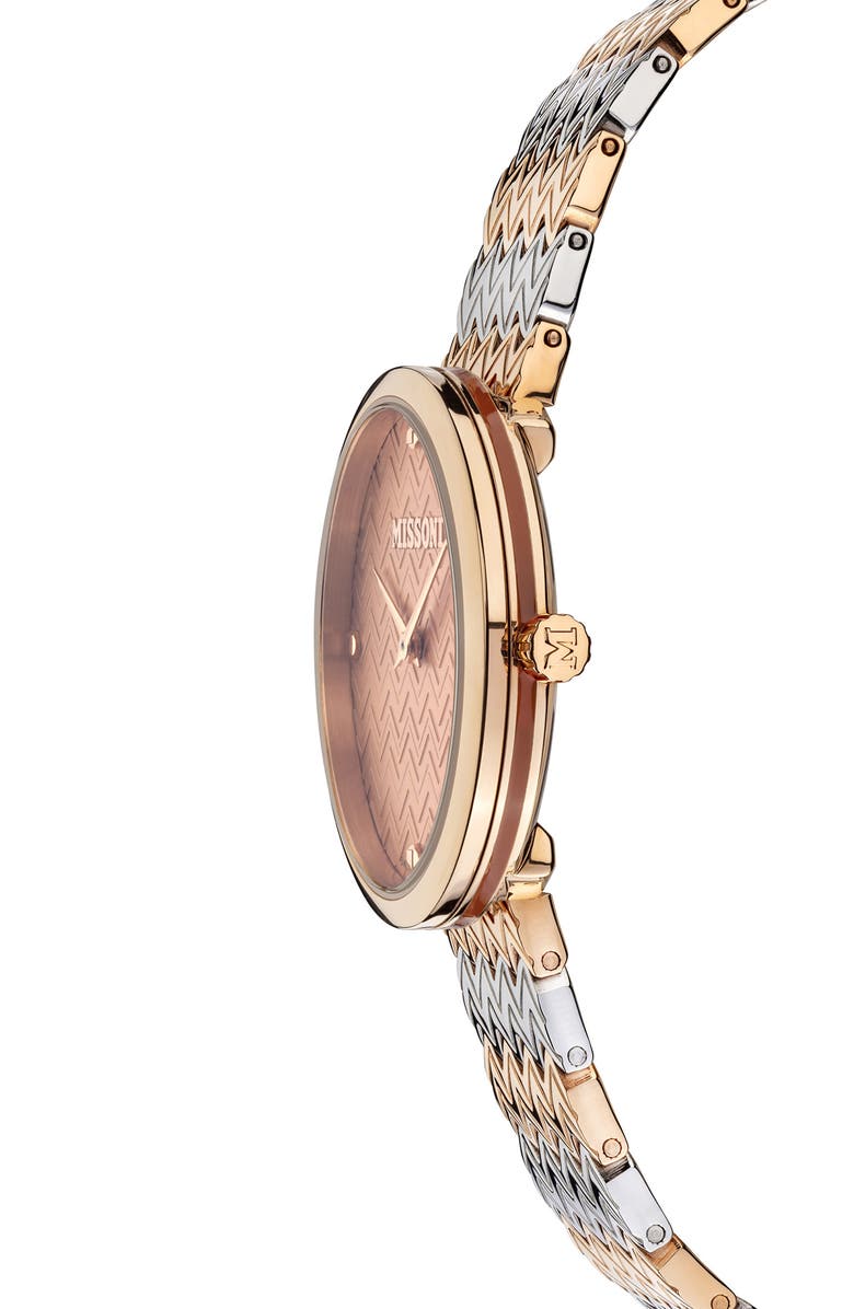 Missoni M1 Tricolor Bracelet Watch, 34mm, Alternate, color, 