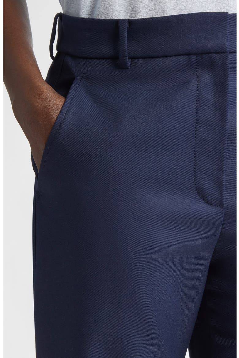 Morgan Stretch Gabardine Ankle Pants, Alternate, color, NAVY