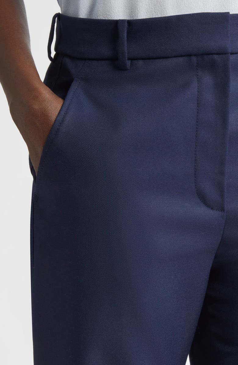 ST. JOHN Morgan Stretch Gabardine Ankle Pants, Alternate, color, Navy