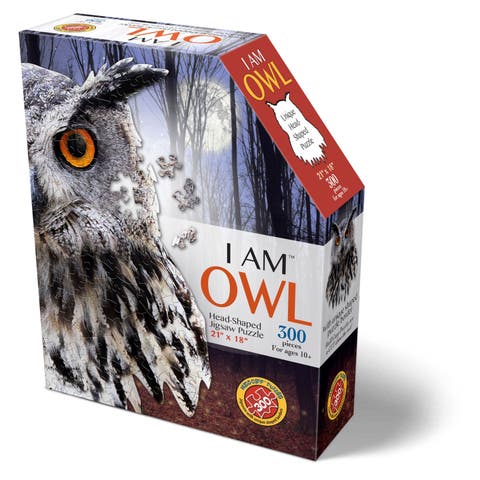 I Am Owl 300 Pieces Animal Shaped Jigsaw Puzzle