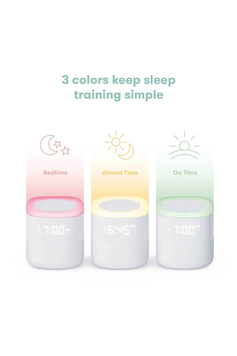 3-in-1 Sound Machine + When to Wake™ Clock & Nightlight, Alternate, color, WHITE