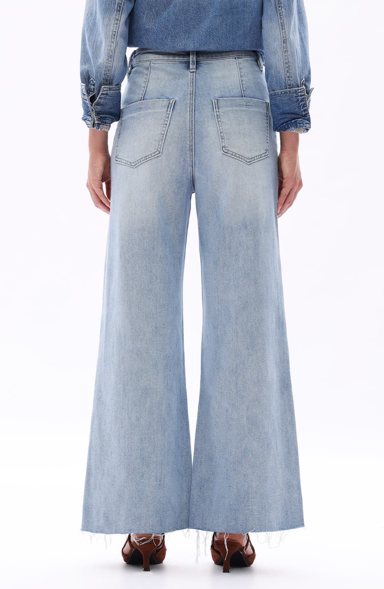 Bayeas Portland Embellished High Waist Wide Leg Jeans, Alternate, color,