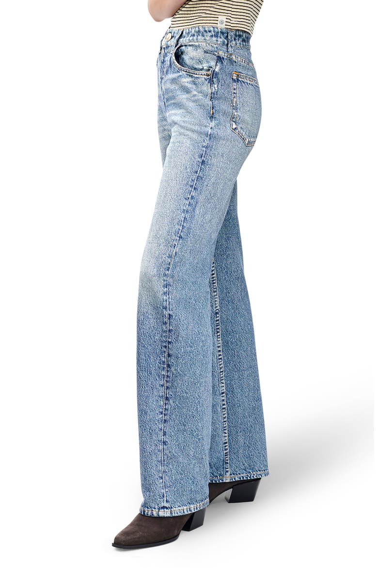 rb Miramar Shea Wide Leg Cotton Terry Sweatpant Jeans, Alternate, color, TESSA